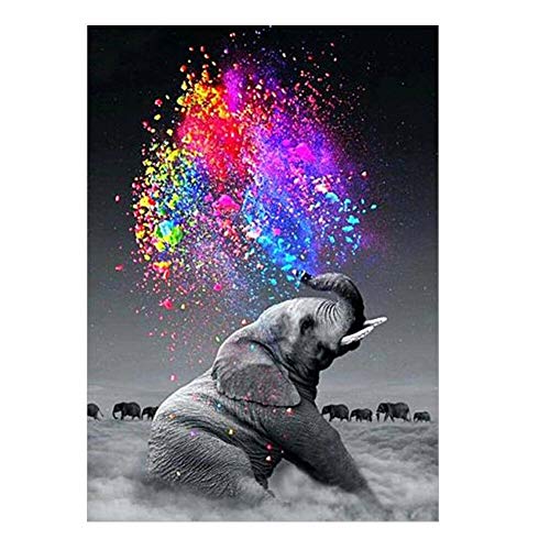 DIY 5D Diamant Painting Set, Diamond Painting kristall Strass Diamant Stickerei gemälde für wohnkultur（elephant 30x40cm） von WLOT