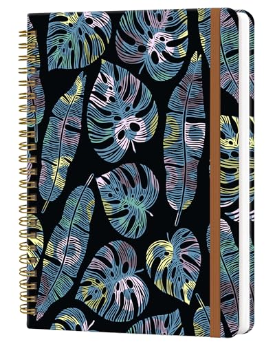 WLPFSAHF Spiral-Tagebuch für Frauen, Hardcover, A5, College-Notizbuch, liniert, 120 Seiten, dickes Papier, niedliches liniertes Tagebuch für Schule, Büro und Arbeit, 15,2 x 21,3 cm (gelb-blaue Blätter WLPFSAHF Spiral-Tagebuch für Frauen, Hardcover, A5, College-Notizbuch, liniert, 120 Seiten, dickes Papier, niedliches liniertes Tagebuch für Schule, Büro und Arbeit, 15,2 x 21,3 cm (gelb-blaue Blätter von WLPFSAHF