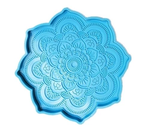 Blaue Epoxidharz-Silikonformen – Epoxidharz-Form, Blumen-Tablett, Tassenmatte, Gieß-Silikonform, DIY, Handwerk, Heimdekoration, Werkzeuge, Skulpturenbedarf, 11,9 x 11,9 x 0,7 cm, Schmuckgusszubehör Blaue Epoxidharz-Silikonformen – Epoxidharz-Form, Blumen-Tablett, Tassenmatte, Gieß-Silikonform, DIY, Handwerk, Heimdekoration, Werkzeuge, Skulpturenbedarf, 11,9 x 11,9 x 0,7 cm, Schmuckgusszubehör von WLSuDHoncc