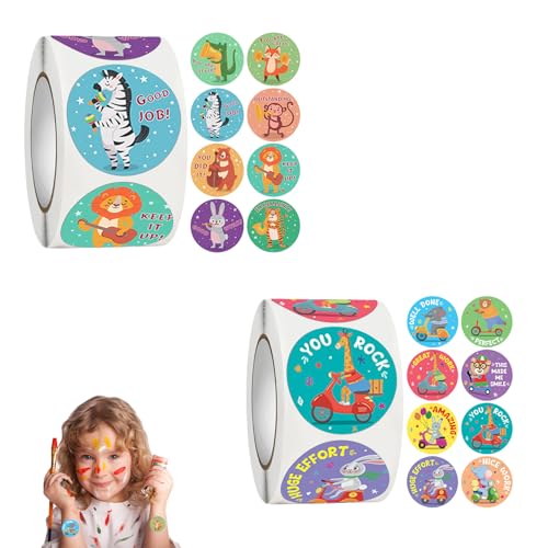 1000 Stück Sticker Kinder,Lehrerbedarf,Aufkleber Kinder,Sticker Schule für Lehrer Belohnungsaufkleber,Stempel Lehrer Grundschule,StickerTiere,Stickers,Belohnungssticker,BelohnungssystemKinder 1000 Stück Sticker Kinder,Lehrerbedarf,Aufkleber Kinder,Sticker Schule für Lehrer Belohnungsaufkleber,Stempel Lehrer Grundschule,StickerTiere,Stickers,Belohnungssticker,BelohnungssystemKinder von WLVinson