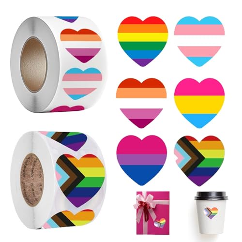 2 Set Of Bunte Sticker Rolle,LGBTQ Pride Sticker Regenbogen Aufkleber,Events Regenbogenflagge Herzförmige für Lesbian Pride Parades,Wasserfest Homosexuelle Regenbogenaufkleber,Rainbow,LGBT Zubehör 2 Set Of Bunte Sticker Rolle,LGBTQ Pride Sticker Regenbogen Aufkleber,Events Regenbogenflagge Herzförmige für Lesbian Pride Parades,Wasserfest Homosexuelle Regenbogenaufkleber,Rainbow,LGBT Zubehör von WLVinson