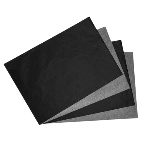 50 Blatt Pauspapier,Transferpapier,Kohlepapier,Durchschlagpapier,Schnittmusterpapier,Graphitpapier,Abpauspapier,Tracing Paper,Architektenpapier,A4 Durchschreiben für Holz,Leinwand & Keramik (Schwarz) von WLVinson