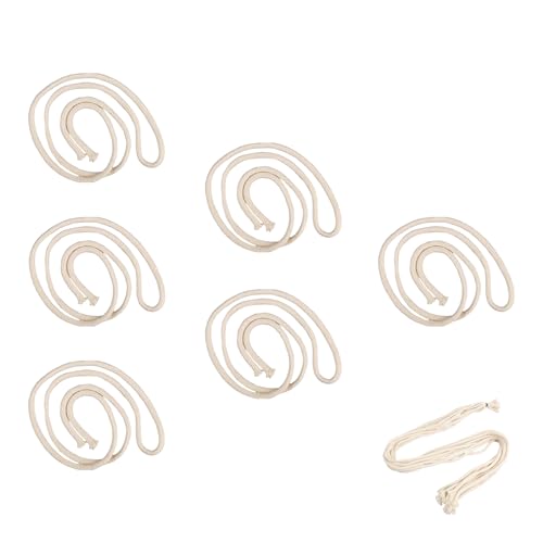 6 Stück Docht für Öllampen,Lampendochte für Öllampen,Öllampendocht,Kerzendocht,Kerzendochte für Kerzen,Duftlampe,Gartenfackel BambusfackelÖllampe Baumwolldocht,Petroleumlampe Reine Baumwolle Wicks von WLVinson