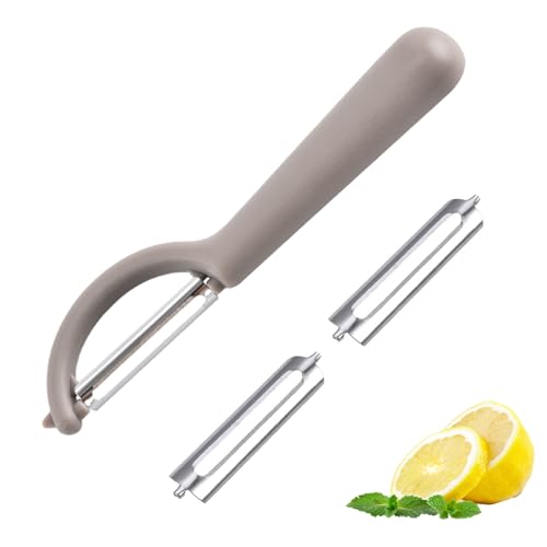 P-Schäler Tupper Set mit 2 Ersatzklingen,Sparschäler für Gemüse,Universell Kartoffelschäler,Einsetzbar,Spülmaschinenfest,Müheloses Schälen,Zubereiten Kompatibel,Tupperware Küchengeräten (Grau) P-Schäler Tupper Set mit 2 Ersatzklingen,Sparschäler für Gemüse,Universell Kartoffelschäler,Einsetzbar,Spülmaschinenfest,Müheloses Schälen,Zubereiten Kompatibel,Tupperware Küchengeräten (Grau) von WLVinson