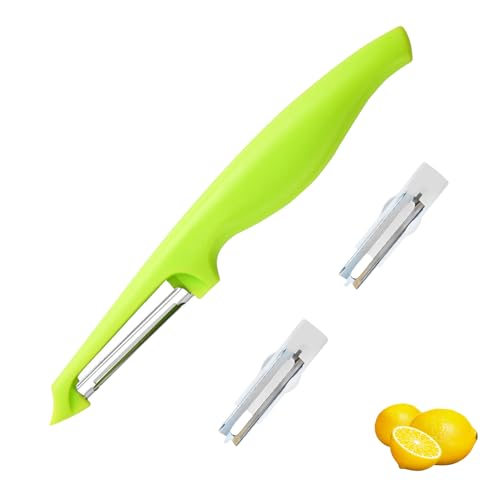 P-Schäler für Tupper mit 2 Ersatzklingen,Sparschäler für Gemüse,Universell Kartoffelschäler,Einsetzbar,Spülmaschinenfest,Müheloses Schälen,Zubereiten Kompatibel,mit Tupperware Küchengeräten (Grün) von WLVinson