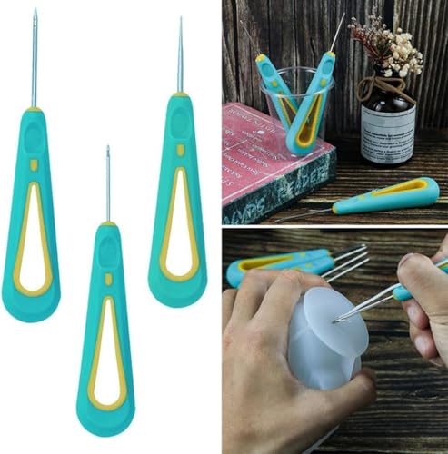 Stanznadel-Werkzeug-Set, rund, Kegel, Handbohrer, Stanznadel, Kerzen, Docht-Werkzeuge für DIY-Silikonformen, Stanzkerzenherstellung, runde Lochstanzer, Dochtnadelwerkzeuge, Grün, 3 Stück Stanznadel-Werkzeug-Set, rund, Kegel, Handbohrer, Stanznadel, Kerzen, Docht-Werkzeuge für DIY-Silikonformen, Stanzkerzenherstellung, runde Lochstanzer, Dochtnadelwerkzeuge, Grün, 3 Stück von WLngtv