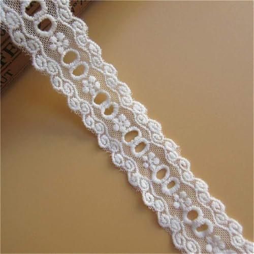 Weiße Öse aus Baumwolle, Spitzenborte, 2,7 m Ösen, Baumwollstreifen, Netzband, Spitzenrandband, 32 mm Breite, Stil, weiße Einfassungen, Stoff, bestickte Applikation, Nähen, Handwerk, Hochzeit, DIY Weiße Öse aus Baumwolle, Spitzenborte, 2,7 m Ösen, Baumwollstreifen, Netzband, Spitzenrandband, 32 mm Breite, Stil, weiße Einfassungen, Stoff, bestickte Applikation, Nähen, Handwerk, Hochzeit, DIY von WLngtv
