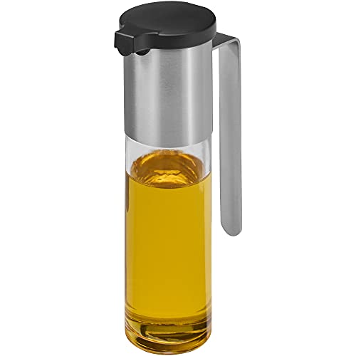WMF Basic Essig- Ölspender 120ml, Essig und Öldosierer mit Aromadeckel, Rücklauföffnung, Glasbehälter, Cromargan Edelstahl mattiert von WMF