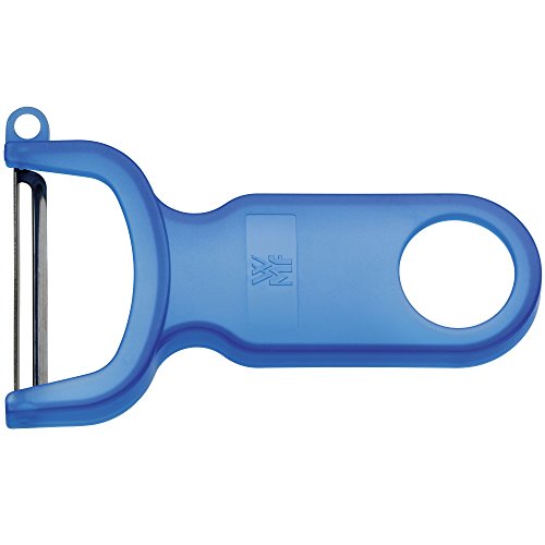 WMF Gourmet Sparschäler Pendelklinge 11 cm, Gemüseschäler einschneidig, Pendelschäler, Kunststoff, spülmaschinengeeignet, Kartoffelschäler, blau von WMF