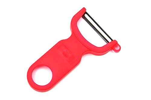 WMF Gourmet Sparschäler Pendelklinge 11 cm, Gemüseschäler einschneidig, Pendelschäler, Kunststoff, spülmaschinengeeignet, Kartoffelschäler, rot von WMF