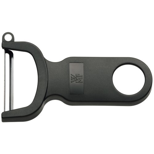 WMF Gourmet Sparschäler Pendelklinge 11 cm, Gemüseschäler einschneidig, Pendelschäler, Kunststoff, spülmaschinengeeignet, Kartoffelschäler, schwarz von WMF