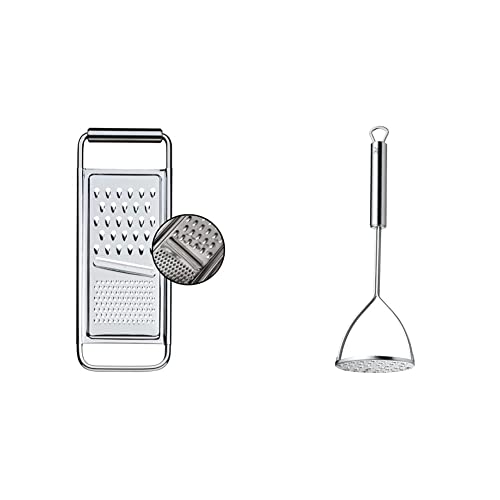 WMF Küchenreibe Kartoffelreibe Gurkenhobel Cromargan Edelstahl rostfrei spülmaschinengeeignet & Kartoffelstampfer 28,5 cm Profi Plus Cromargan Edelstahl rostfrei teilmattiert spülmaschinengeeignet WMF Küchenreibe Kartoffelreibe Gurkenhobel Cromargan Edelstahl rostfrei spülmaschinengeeignet & Kartoffelstampfer 28,5 cm Profi Plus Cromargan Edelstahl rostfrei teilmattiert spülmaschinengeeignet von WMF