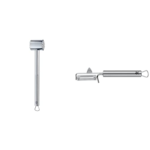 WMF Profi Plus Fleischhammer 25 cm, spülmaschinengeeignet & Profi Plus Kartoffelschäler Pendelklinge 19 cm, Pendelschäler einschneidig, Gemüseschäler, Cromargan Edelstahl, spülmaschinengeeignet WMF Profi Plus Fleischhammer 25 cm, spülmaschinengeeignet & Profi Plus Kartoffelschäler Pendelklinge 19 cm, Pendelschäler einschneidig, Gemüseschäler, Cromargan Edelstahl, spülmaschinengeeignet von WMF
