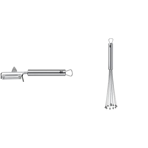 WMF Profi Plus Kartoffelschäler Pendelklinge 19 cm, Cromargan Edelstahl teilmattiert & Profi Plus Rührblitz 27 cm, Schneebesen Edelstahl -Kugeln, Cromargan Edelstahl teilmattiert, Rührbesen, Quirl WMF Profi Plus Kartoffelschäler Pendelklinge 19 cm, Cromargan Edelstahl teilmattiert & Profi Plus Rührblitz 27 cm, Schneebesen Edelstahl -Kugeln, Cromargan Edelstahl teilmattiert, Rührbesen, Quirl von WMF
