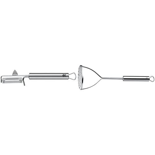 WMF Profi Plus Kartoffelschäler Pendelklinge 19 cm, Edelstahl teilmattiert, spülmaschinengeeignet & Profi Plus Kartoffelstampfer 28,5 cm, Cromargan Edelstahl teilmattiert, spülmaschinengeeignet WMF Profi Plus Kartoffelschäler Pendelklinge 19 cm, Edelstahl teilmattiert, spülmaschinengeeignet & Profi Plus Kartoffelstampfer 28,5 cm, Cromargan Edelstahl teilmattiert, spülmaschinengeeignet von WMF