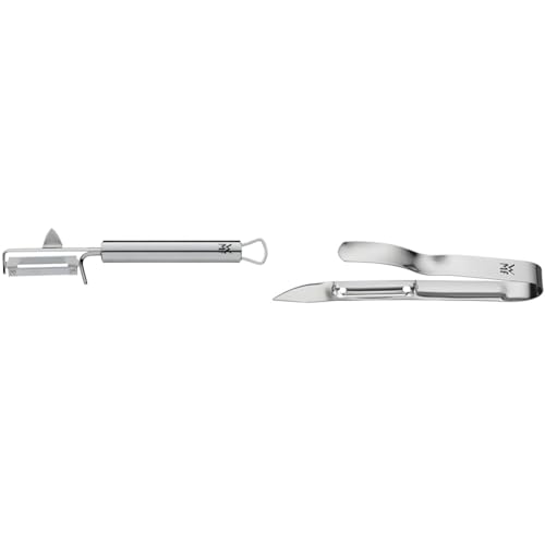 WMF Profi Plus Kartoffelschäler Pendelklinge 19 cm, Pendelschäler einschneidig & Gourmet Spargelschäler 17 cm, Gemüseschäler, Cromargan Edelstahl, spülmaschinengeeignet WMF Profi Plus Kartoffelschäler Pendelklinge 19 cm, Pendelschäler einschneidig & Gourmet Spargelschäler 17 cm, Gemüseschäler, Cromargan Edelstahl, spülmaschinengeeignet von WMF