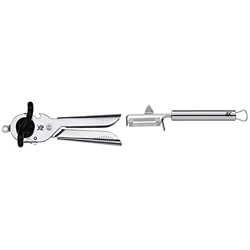 WMF Tin Up Dosenöffner mit Kapselheber 20 cm, Cromargan Edelstahl, Kunststoff & Profi Plus Kartoffelschäler Pendelklinge 19 cm, Pendelschäler einschneidig, Gemüseschäler von WMF