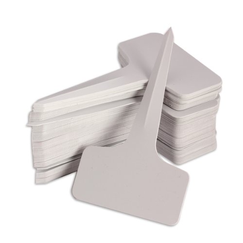 100pcs Gemüse Zeichen wasserdichte Einsätze Garten-Tags wiederverwendbares T-Typ-Kunststoff-Weiß-Tragbarer kreativer Klassifizierungswerkzeug 100pcs Gemüse Zeichen wasserdichte Einsätze Garten-Tags wiederverwendbares T-Typ-Kunststoff-Weiß-Tragbarer kreativer Klassifizierungswerkzeug von WMFASBAG