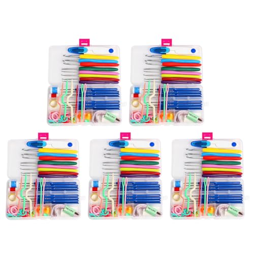 5pcs 16 Größe Häkchen Haken Set Stricknadel Edelstahl Langes Häkelnadeln Ergonomische Häkelnadeln mit Koffer for arthritische Hände 5pcs 16 Größe Häkchen Haken Set Stricknadel Edelstahl Langes Häkelnadeln Ergonomische Häkelnadeln mit Koffer for arthritische Hände von WMFASBAG