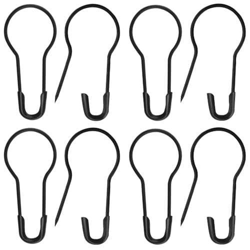 WMYCONGCONG 1000 PCS Kupfer Sicherheitsnadeln Kürbisstift Glühbirnenstift für die Herstellung von Kleidung, Strickmarker und DIY, Schwarz von WMYCONGCONG