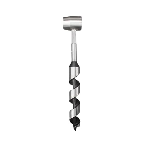 Handbohrmaschine, Schraubenschlüssel, Holzbearbeitungsbohren, Siedlerschlüssel, ideal for Camping, manuelle Holzbearbeitung, Lochbohrer, Wolfram(WHITE) von WMYOZDC