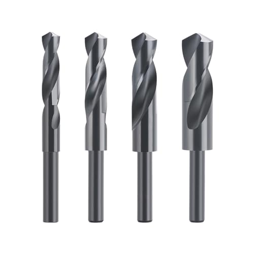 Spiralbohrer, reduzierter Schaft, 1/2 Zoll, nitridbeschichtete Metalllochbohrer, HSS(23.5mm) von WMYOZDC