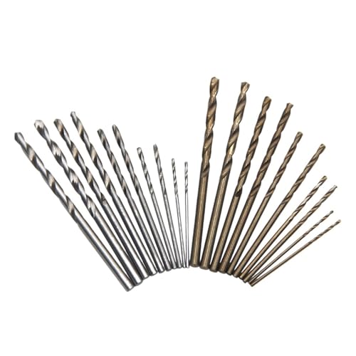 Vollgeschliffener Lochstanzwerkzeugsatz aus Schnellarbeitsstahl, M35 kobalthaltiger und gebackener Spiralbohrer 1-3mm(Normal Silver) von WMYOZDC