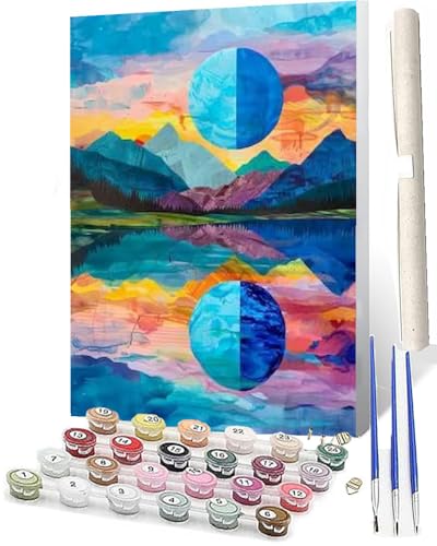 WMZPOY Malen Nach Zahlen Erwachsene Anfänger, ab 7 8 9 10 Jahre Mädchen für Home Deko Geburtstag Weihnachten Geschenk Bunte Landschaft 067 Kommt Mit Farbe und Pinsel 40x50cm WMZPOY Malen Nach Zahlen Erwachsene Anfänger, ab 7 8 9 10 Jahre Mädchen für Home Deko Geburtstag Weihnachten Geschenk Bunte Landschaft 067 Kommt Mit Farbe und Pinsel 40x50cm von WMZPOY