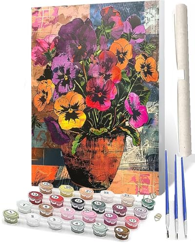 WMZPOY Malen Nach Zahlen Erwachsene Anfänger Farbige Blumen Chrysantheme 097 DIY Handgemalt Ölgemälde Kits auf Leinwand mit Pinseln Acrylpigment Deko Painting by Numbers 40 * 50 WMZPOY Malen Nach Zahlen Erwachsene Anfänger Farbige Blumen Chrysantheme 097 DIY Handgemalt Ölgemälde Kits auf Leinwand mit Pinseln Acrylpigment Deko Painting by Numbers 40 * 50 von WMZPOY