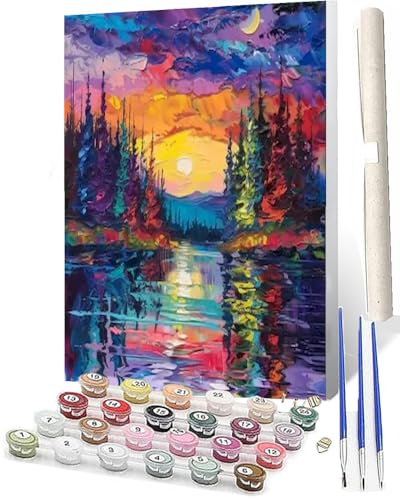 WMZPOY Malen Nach Zahlen Erwachsene DIY Handgemalt Ölgemälde Kit für Erwachsene und Anfänger, Paint by Numbers Tiere Bunte Landschaft 073 Home Haus Deko 40 x 50 cm WMZPOY Malen Nach Zahlen Erwachsene DIY Handgemalt Ölgemälde Kit für Erwachsene und Anfänger, Paint by Numbers Tiere Bunte Landschaft 073 Home Haus Deko 40 x 50 cm von WMZPOY