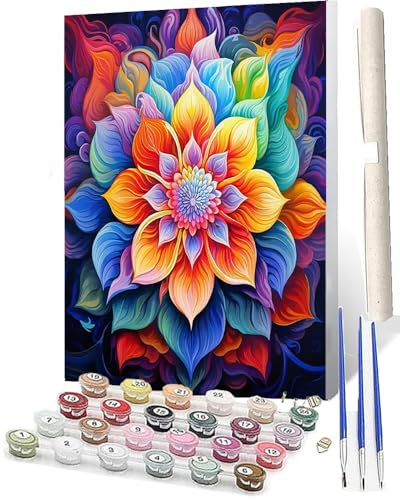 WMZPOY Malen Nach Zahlen ErwachseneMalen Nach Zahlen Mit Pinseln und Acrylfarbe Bunte Mandala-Blume 114 DIY Set Basteln Erwachsene mit Pinseln und Acrylfarben für Home Decor40x50cm WMZPOY Malen Nach Zahlen ErwachseneMalen Nach Zahlen Mit Pinseln und Acrylfarbe Bunte Mandala-Blume 114 DIY Set Basteln Erwachsene mit Pinseln und Acrylfarben für Home Decor40x50cm von WMZPOY
