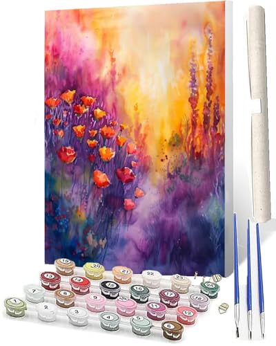 WMZPOY Malen Nach Zahlen ErwachseneMalen Nach Zahlen Mit Pinseln und Acrylfarbe Farbige Blumen 092 DIY Set Basteln Erwachsene mit Pinseln und Acrylfarben für Home Decor40x50cm WMZPOY Malen Nach Zahlen ErwachseneMalen Nach Zahlen Mit Pinseln und Acrylfarbe Farbige Blumen 092 DIY Set Basteln Erwachsene mit Pinseln und Acrylfarben für Home Decor40x50cm von WMZPOY