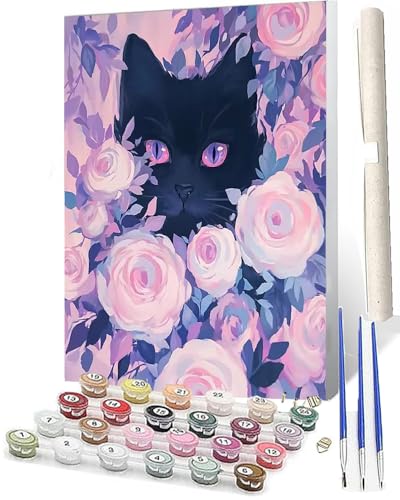 WMZPOY Malen nach Zahlen Erwachsene DIY Malen nach Zahlen Set ohne Rahmen inklusive Pinsel und Acrylfarben Farbe Blume Katze 055 DIY für Home Wall Decor 40 x 50cm Rahmenlos WMZPOY Malen nach Zahlen Erwachsene DIY Malen nach Zahlen Set ohne Rahmen inklusive Pinsel und Acrylfarben Farbe Blume Katze 055 DIY für Home Wall Decor 40 x 50cm Rahmenlos von WMZPOY