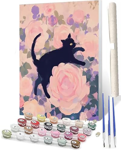 WMZPOY Malen nach Zahlen Erwachsene Farbe Blume Katze 053 Der mit Farbige Berührung Digitale Malerei Malen nach Zahlen Kits für Erwachsene Malerei Kunsthandwerk 16x20 WMZPOY Malen nach Zahlen Erwachsene Farbe Blume Katze 053 Der mit Farbige Berührung Digitale Malerei Malen nach Zahlen Kits für Erwachsene Malerei Kunsthandwerk 16x20 von WMZPOY