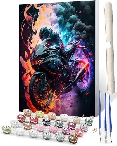 WMZPOY Malen nach Zahlen Erwachsene Farbe Motorrad 012 Der mit Farbige Berührung Digitale Malerei Malen nach Zahlen Kits für Erwachsene Malerei Kunsthandwerk 16x20 WMZPOY Malen nach Zahlen Erwachsene Farbe Motorrad 012 Der mit Farbige Berührung Digitale Malerei Malen nach Zahlen Kits für Erwachsene Malerei Kunsthandwerk 16x20 von WMZPOY