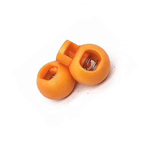 WNDUOKXH Kordelstopper Verschluss Endschalter Bunte Verschlüsse Verschluss Knopf, Orange von WNDUOKXH