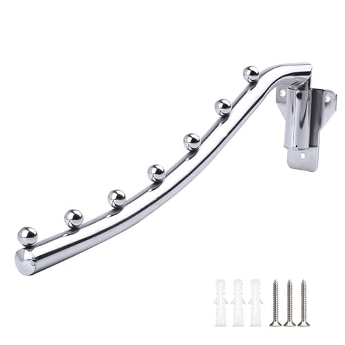 Wandkleiderhalter Klappbar Edelstahl, Kleiderlüfter Wand Klappbar, 180° Garderobenhaken Wandmontage Kleiderbügel Halter Klappbar Halterung Faltbare Kleiderstange für Waschküche Badezimmer Balkon Wandkleiderhalter Klappbar Edelstahl, Kleiderlüfter Wand Klappbar, 180° Garderobenhaken Wandmontage Kleiderbügel Halter Klappbar Halterung Faltbare Kleiderstange für Waschküche Badezimmer Balkon von WNHTFAC