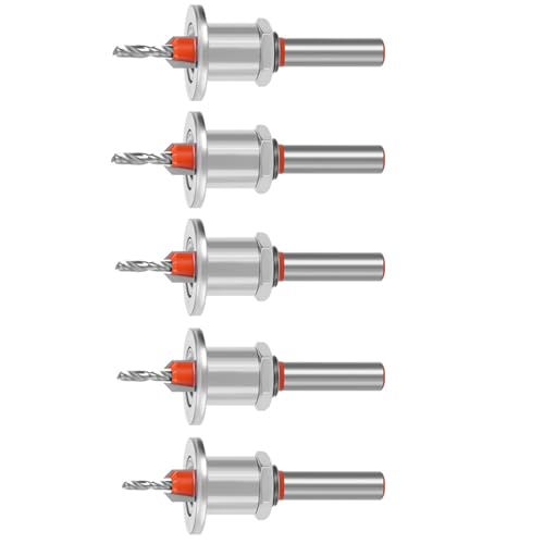 5 Pcs Klopfschraubenbohrer Mit Einstellbarem Stahllegier Legierungs Stahl Taper Counterversinken Bohrer Für Holzprojekte 5 Pcs Klopfschraubenbohrer Mit Einstellbarem Stahllegier Legierungs Stahl Taper Counterversinken Bohrer Für Holzprojekte von WNXGNHO