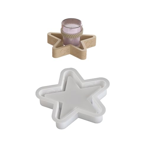 Praktische Flexible Silikonform Für Sternförmige Und Mondförmige Lagerschale Tragbares Accessoire Für Haushandwerksvorräte von WNXGNHO