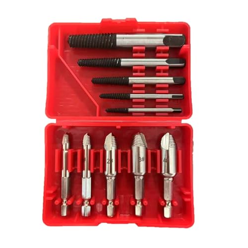 Schraubenextraktionsmetallbohrer Bit Set Beschädigte Schrauben Remover Extraktor Holzbearbeitungswerkzeug Bruch Bolzen Wasserrohrextraktor Schraubenextraktionsmetallbohrer Bit Set Beschädigte Schrauben Remover Extraktor Holzbearbeitungswerkzeug Bruch Bolzen Wasserrohrextraktor von WNXGNHO