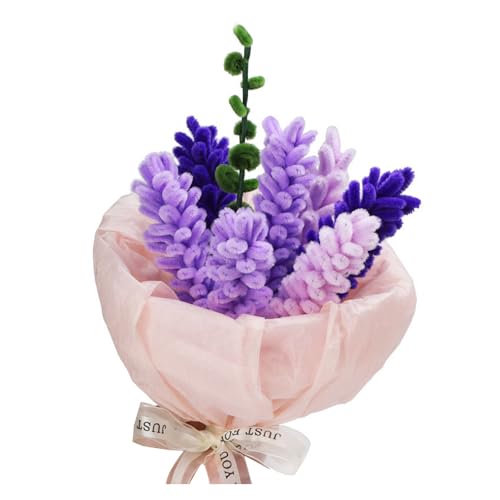 WNXGNHO DIYS Blumenstrauß Sets Vervollständigen Pfeifenreiniger Bastelzubehör Set. DIYS Lavendelstrauß Bastelsets Geschenk Für Erwachsene Und Kinder WNXGNHO DIYS Blumenstrauß Sets Vervollständigen Pfeifenreiniger Bastelzubehör Set. DIYS Lavendelstrauß Bastelsets Geschenk Für Erwachsene Und Kinder von WNXGNHO
