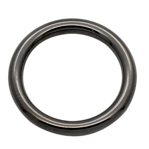 WOATOHO 15 Stück Großer runder O-Ring aus Metall ID*WD 10 * 2mm/13 * 2,1mm, Hochleistungs-O-Ring aus Edelstahl(Light Black,13mm*2.1mm) von WOATOHO