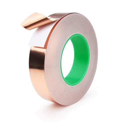 WOATOHO 20 m doppelseitiges leitfähiges Klebeband, 10 mm, 20 mm, 5 mm breites Kupferfolienband for elektrische Reparaturen, 1 Stück(20mm) von WOATOHO