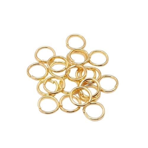 WOATOHO 50 Stück offene Binderinge mit Verbindungsschlaufe for Schmuckherstellungszubehör, Binderinge for handgefertigte DIY-Accessoires(Gold,20mm x 2mm) von WOATOHO