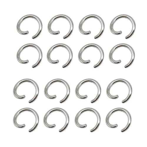 WOATOHO 500 Stück O-Ring-Verbinder aus Edelstahl, 3–10 m Durchmesser, offene Biegeringe for Schlüsselanhänger, Schmuckherstellungszubehör(1.0X6mm) von WOATOHO