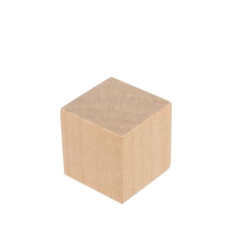 WOATOHO Massivholzwürfel, einfache Volltonfarbe, 30 mm/40 mm/50 mm, DIY-Basteldekorationsblöcke for den pädagogischen Gebrauch(30mm) von WOATOHO