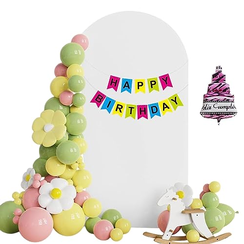 WOBBLO Bogenstütztuch – dehnbare Bogenstützbezüge aus Spandex-Stoff | Party-Fotokabinenzubehör für Geburtstagsfeier, Hochzeit, Abschlussfeier, Babyparty WOBBLO Bogenstütztuch – dehnbare Bogenstützbezüge aus Spandex-Stoff | Party-Fotokabinenzubehör für Geburtstagsfeier, Hochzeit, Abschlussfeier, Babyparty von WOBBLO
