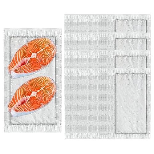 WOBBLO Fleischabsorbierend, 100 Stück Dri Lock 50/80 Gramm Küchenpapier, hygienisch, hält die Verpackung sauber bis trocken, für Vakuumversiegelungsbeutel Wobblo von WOBBLO