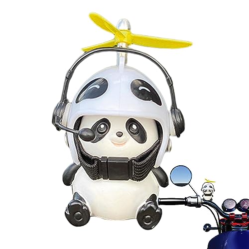 WOBBLO Panda-Auto-Ornament | Niedliche Ornamente für Armaturenbrett, Panda-Propellerhelme für Autos, Zubehör für E-Bike, Lenkerdekoration, Figurendekoration WOBBLO Panda-Auto-Ornament | Niedliche Ornamente für Armaturenbrett, Panda-Propellerhelme für Autos, Zubehör für E-Bike, Lenkerdekoration, Figurendekoration von WOBBLO