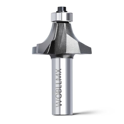 WOBLLMX 12mm Schaft Abrundfräser,Radius 13mm,mit Kugellager Oben Hartmetall Klinge Handlich langlebig und scharf für Holzbearbeitung DIY zu Hause WOBLLMX 12mm Schaft Abrundfräser,Radius 13mm,mit Kugellager Oben Hartmetall Klinge Handlich langlebig und scharf für Holzbearbeitung DIY zu Hause von WOBLLMX